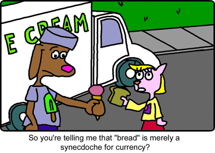 The Ice Cream Man Explains Commerce - The Remonstrance comic for 2008-10-24. Word of the day: synecdoche